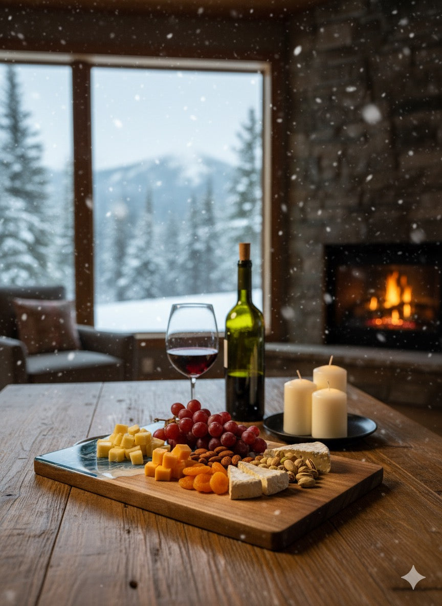 Acadia Wood Ocean Wave Epoxy Serving Tray – Handmade Luxury Design